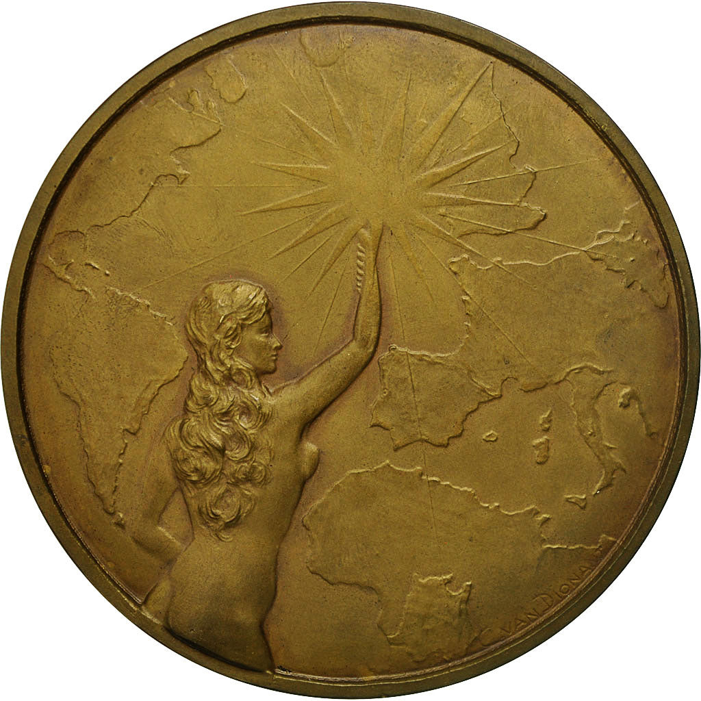 Belgium, Medal, Art Déco, La Presse Bruxelloise à P.Demeur, Avocat, 1946, Van