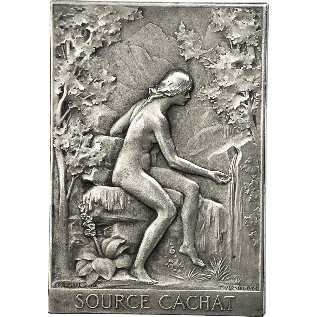 France, Medal, Source Cachat, Inauguration des Bains d'Evian, 1902, Vernon