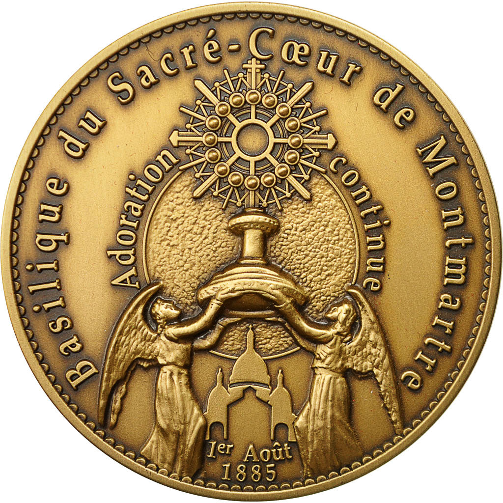 Francia, Medal, Basilique du Sacré Coeur de Montmartre, Arthus Bertrand, SPL