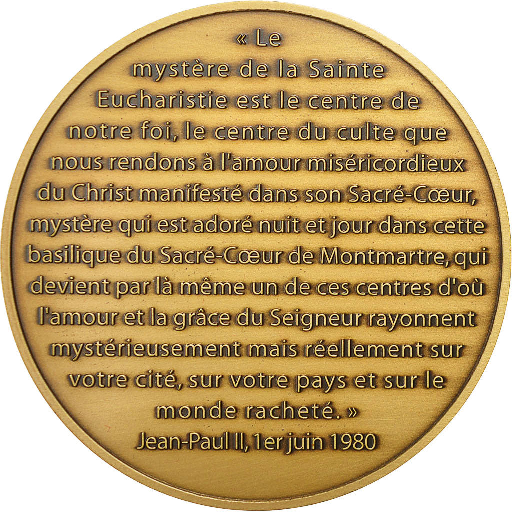 Francia, Medal, Basilique du Sacré Coeur de Montmartre, Arthus Bertrand, SPL