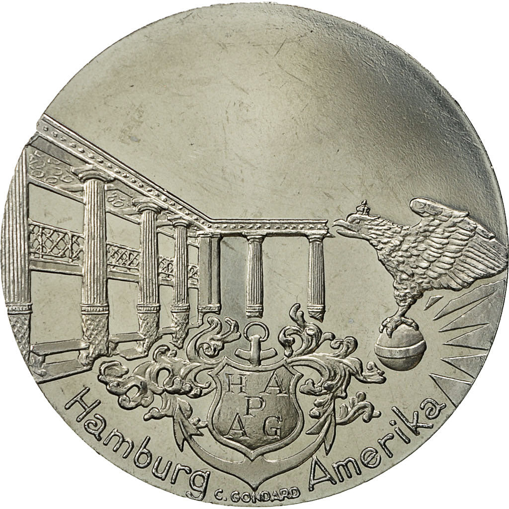 Francja, Medal, Compagnie Générale Transatlantique, Imperator, C. Gondard
