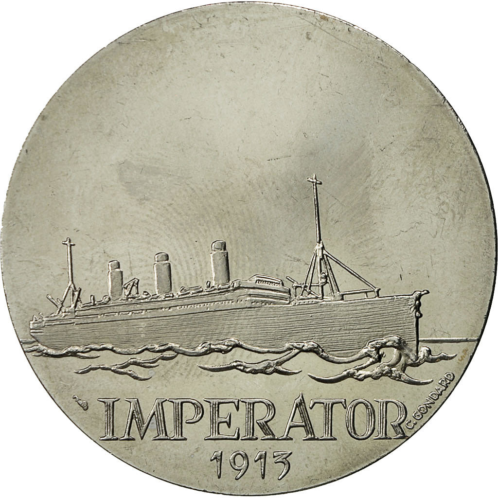 Francja, Medal, Compagnie Générale Transatlantique, Imperator, C. Gondard
