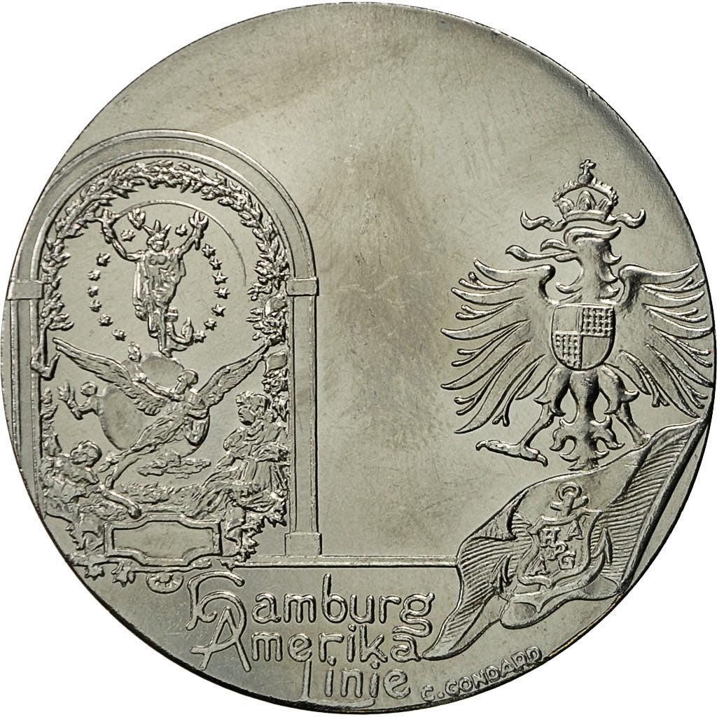 Francja, Medal, Compagnie Générale Transatlantique, Deutschland, C. Gondard