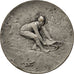 France, Medal, Course de Luges de Chamonix, 1923, AU(55-58), Silvered bronze
