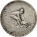 France, Medal, Montagne, Course de Toboggans, 1924, AU(55-58), Silvered bronze