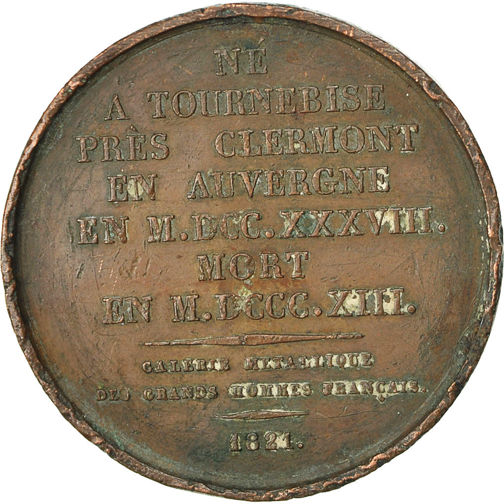 France, Medal, Jacques Delille, Poète Français, 1821, Petit, EF(40-45), Bronze