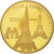 Frankreich, Medal, Paris - La Tour Eiffel, UNZ+, Copper Gilt