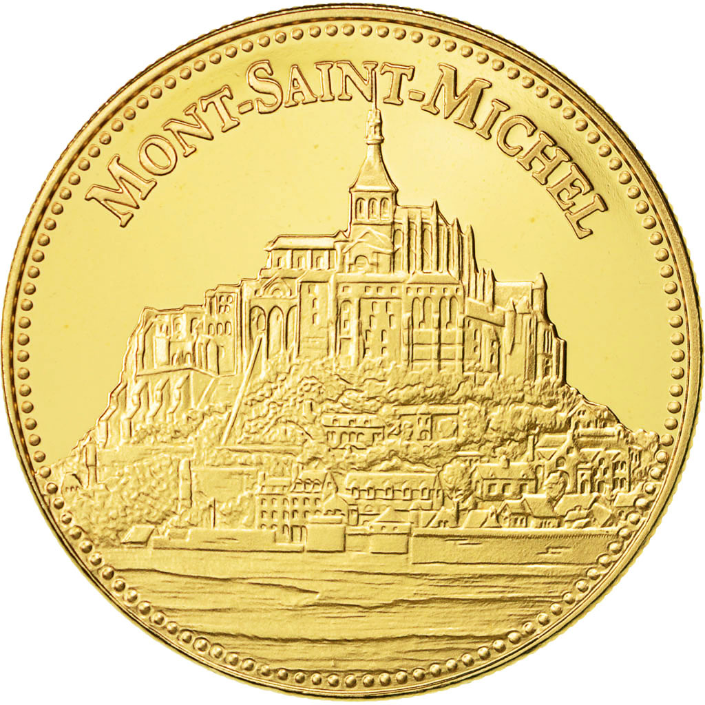 France, Medal, Mont Saint-Michel, MS(64), Copper Gilt