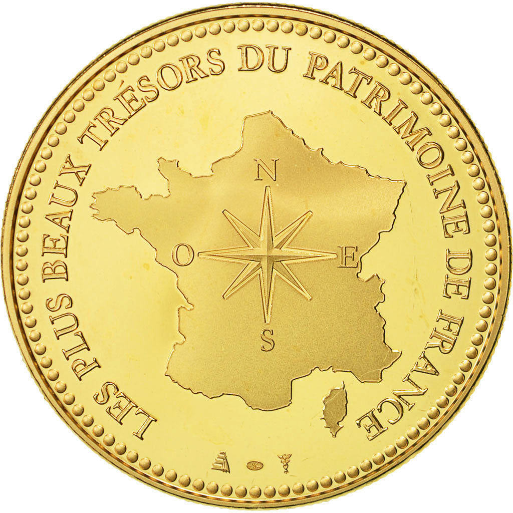 France, Medal, Mont Saint-Michel, MS(64), Copper Gilt