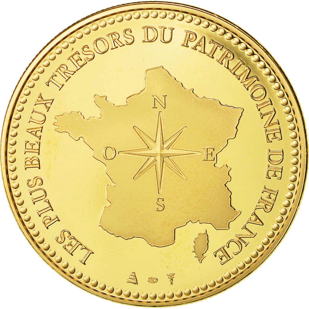 France, Medal, Château de Vaux-le-Vicomte, MS(64), Copper Gilt