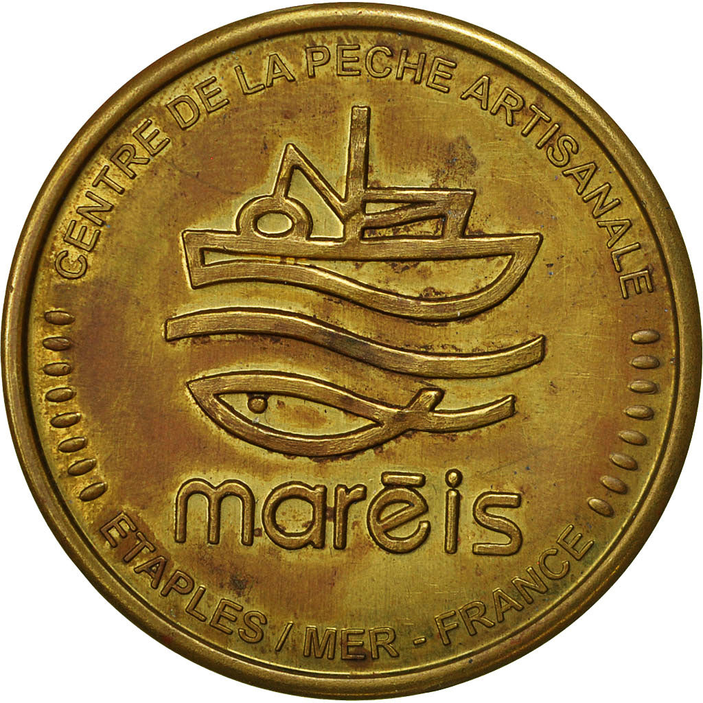 Francia, Token, Jeton Touristique, Maréis, SPL, Rame-nichel