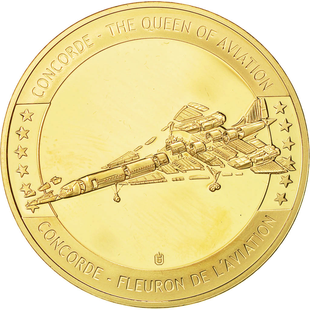 France, Medal, Concorde, Fleuron de l'Aviation, 2003, SPL+, Cuivre plaqué