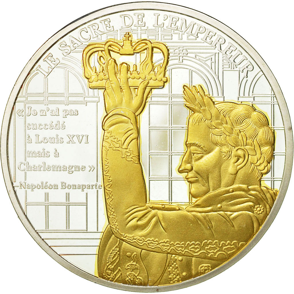 Francja, Medal, La vie de Napoléon Bonaparte, le Sacre de l'Empereur, MS(64)