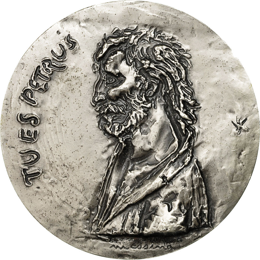France, Medal, Basilique Saint Pierre de Rome, Lorioli, MS(60-62), Silver