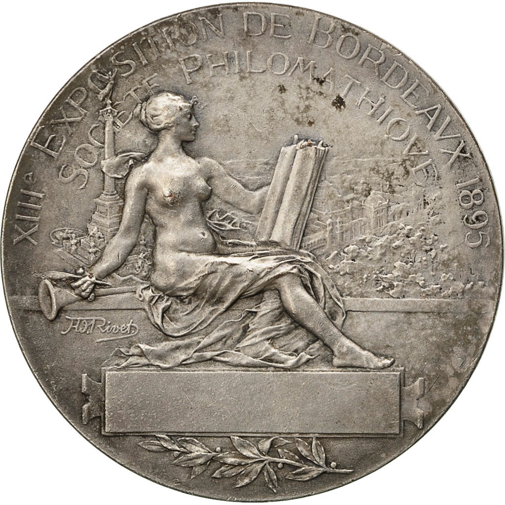 France, Medal, XIIIème Exposition de Bordeaux, Société Philomatique, 1895