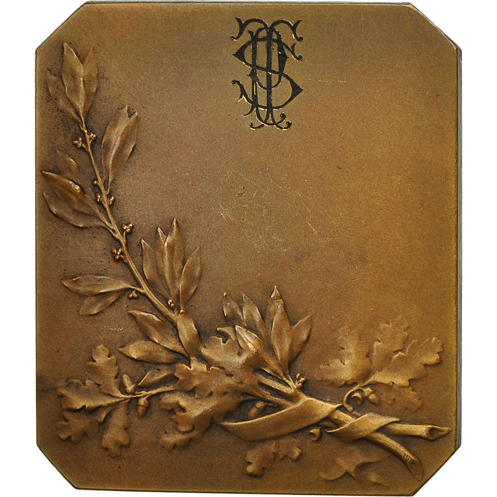 France, Medal, Femme nue Assise, Dubois.H, SUP+, Bronze