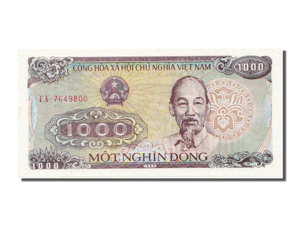 Viet Nam, 1000 Dông, 1988, UNC(65-70)