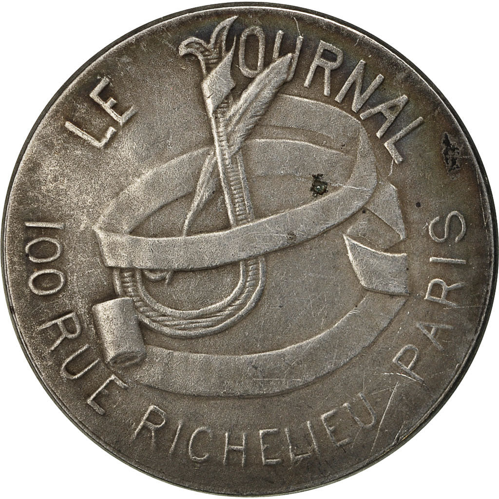 Frankreich, Medal, Le Journal, 100 Rue Richelieu, Paris, Femmes Nues, Carabin