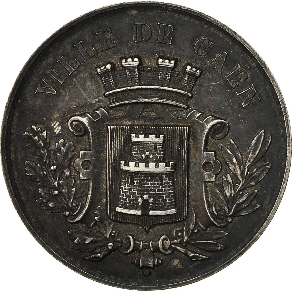 France, Medal, Conservatoire de Musique, Ville de Caen, 1899, TTB+, Argent
