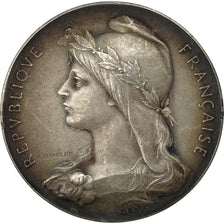 France, Medal, Marianne, République Française, Roty, AU(50-53), Silver
