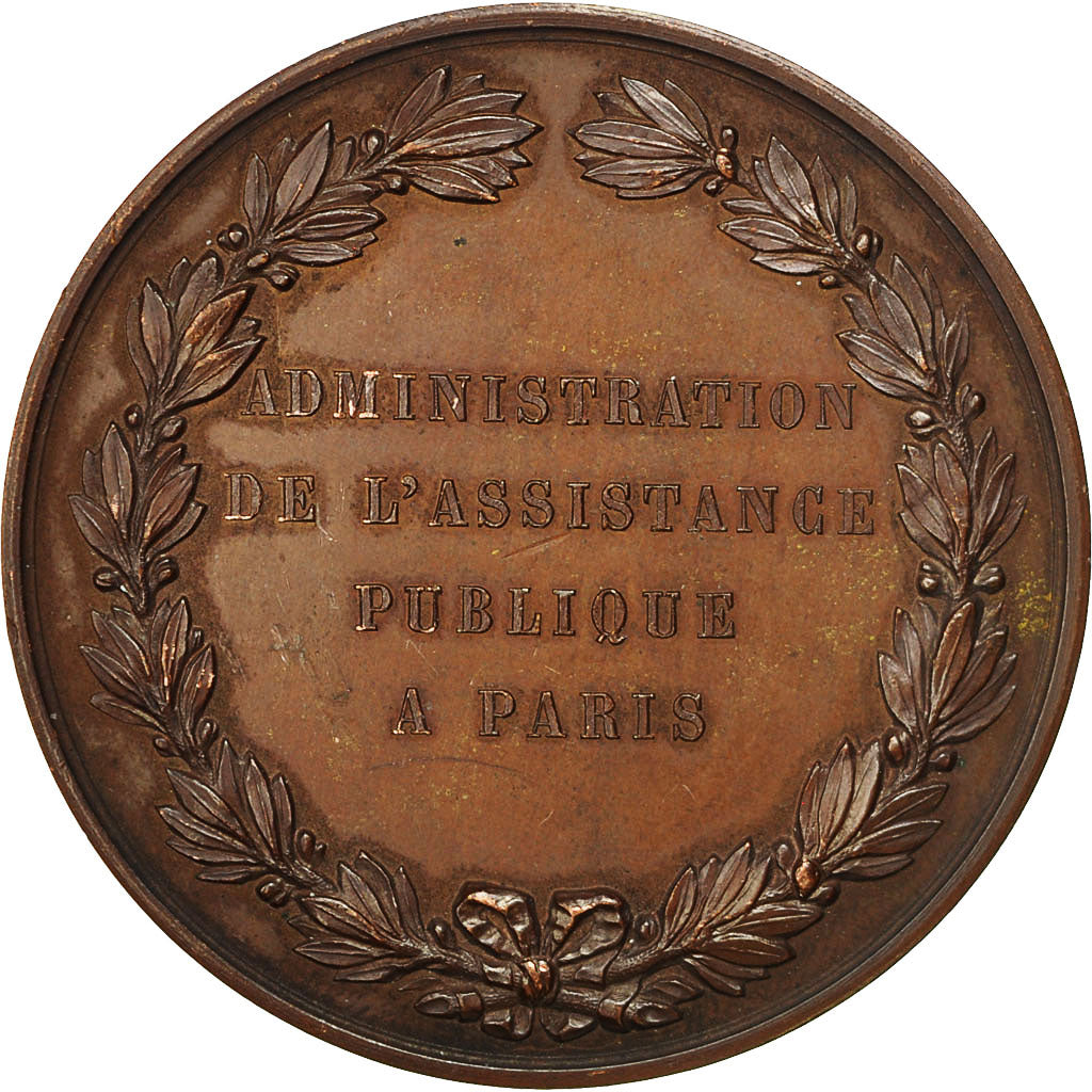 Francia, Medal, Administration de l'Assistance Publique, Paris, 1889, MBC