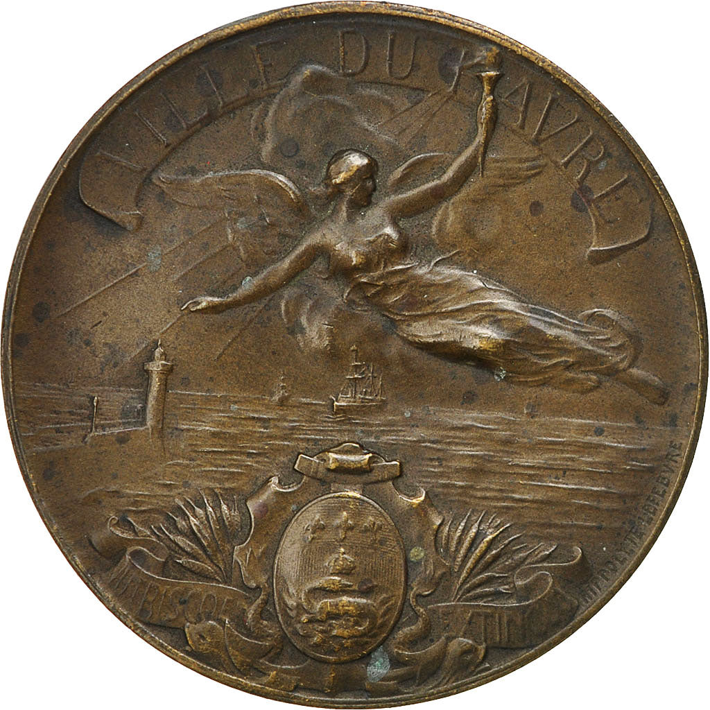 Francia, Medal, Ville du Havre, Lefebvre, MBC+, Bronce