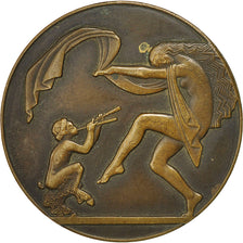 France, Medal, Art Déco, La Danse et la Musique, mascaux, AU(55-58), Bronze