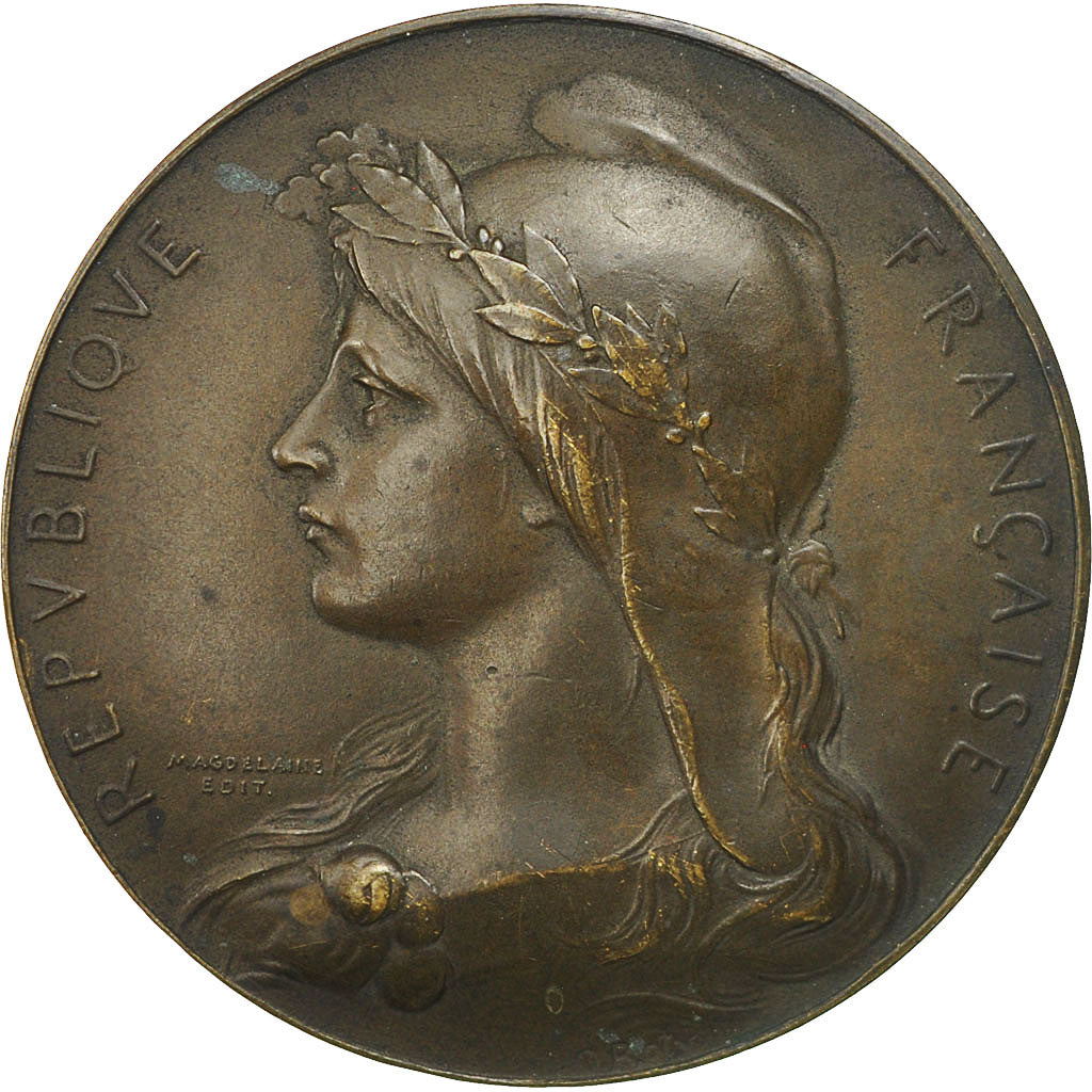 France, Medal, Marianne, République Française, Roty, SUP, Bronze