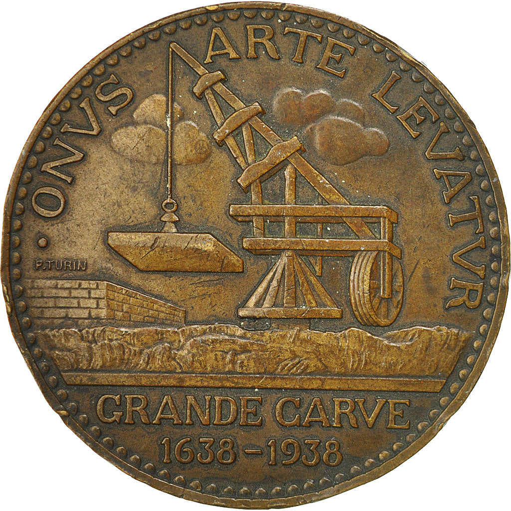 Francia, Medal, Grande Carve de Rouen, 1938, Turin, EBC+, Bronce
