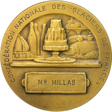 France, Medal, Confédération Nationale des Glaciers de France, 1973