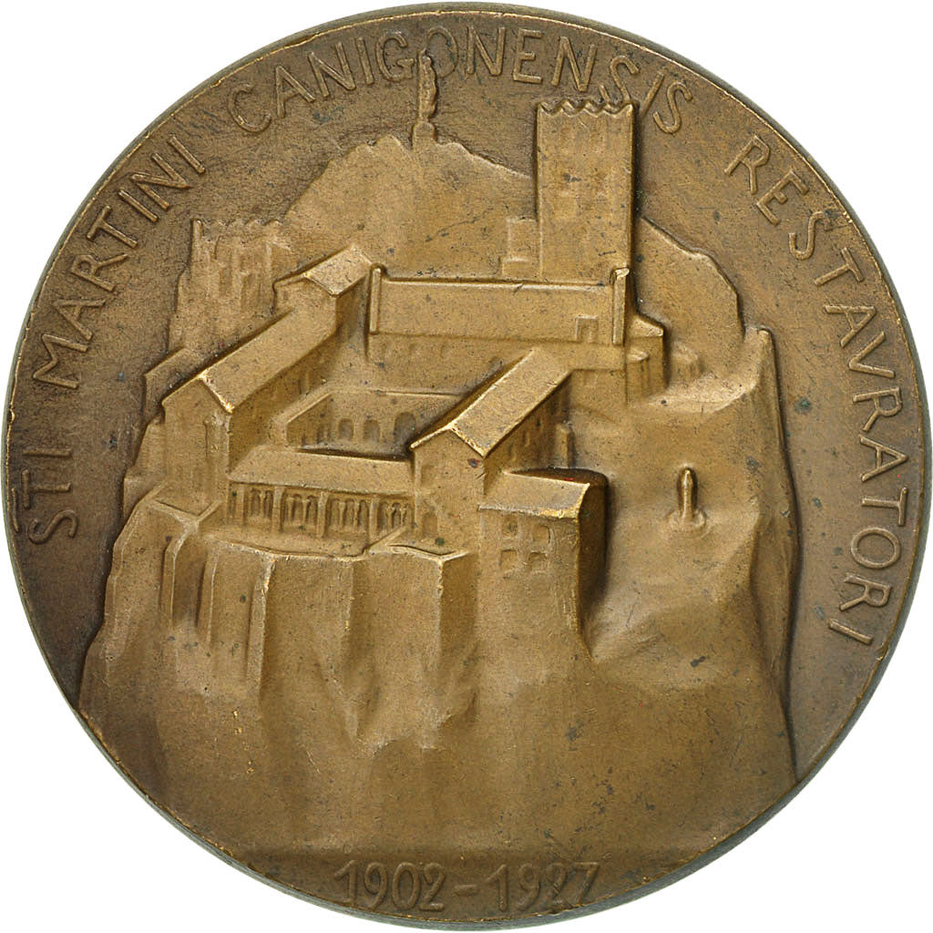 France, Medal, Restauration de l'Abbaye de St Martin du Canigou, Albert
