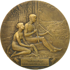 France, Medal, Art Nouveau, Les Musiciennes, Pillet, AU(50-53), Bronze