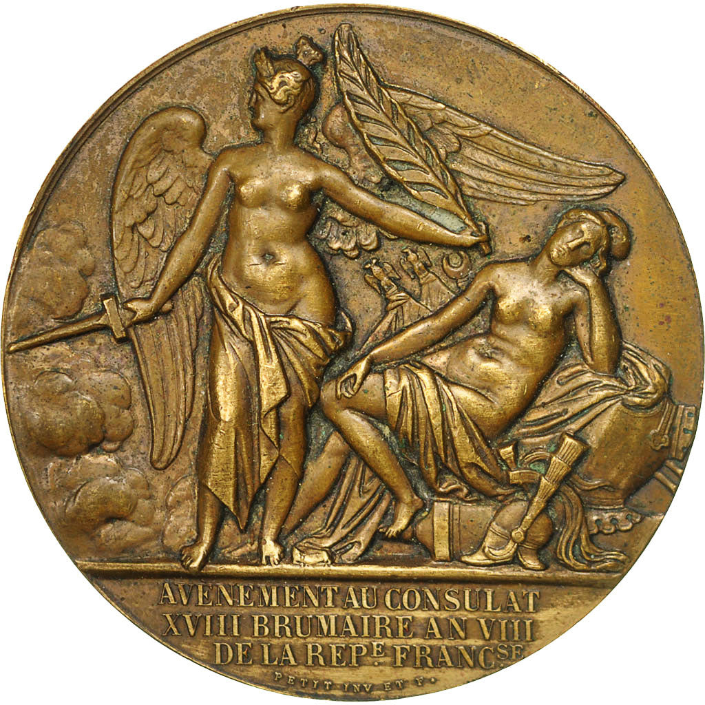 Frankreich, Medal, Bonaparte Premier Consul, Avènement au Consulat, Petit, SS+