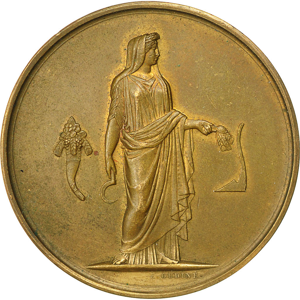 France, Medal, Office Agricole de la Manche, Oudiné, AU(50-53), Bronze