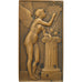 Francia, Medal, Art Nouveau, Femme nue, Mouchon, SPL, Bronzo
