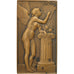France, Medal, Art Nouveau, Femme nue, Mouchon, SUP+, Bronze