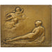 France, Medal, Art Nouveau, Voile, Femme nue, Méry, AU(55-58), Bronze