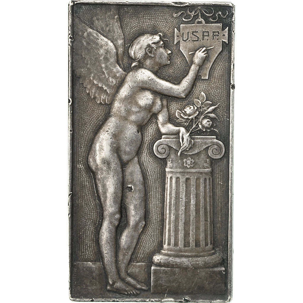 France, Medal, Art Nouveau, Union Sportive du Petit Parisien, 1905, EF(40-45)
