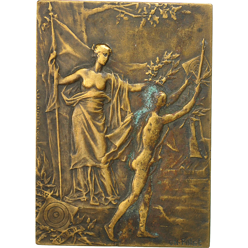 France, Medal, Concours de Tir, Pillet, AU(50-53), Bronze