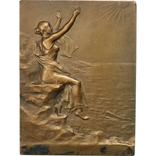 Francia, Medal, Art Nouveau, L'Eté en Bord de Mer, Dubois.H, EBC, Bronce