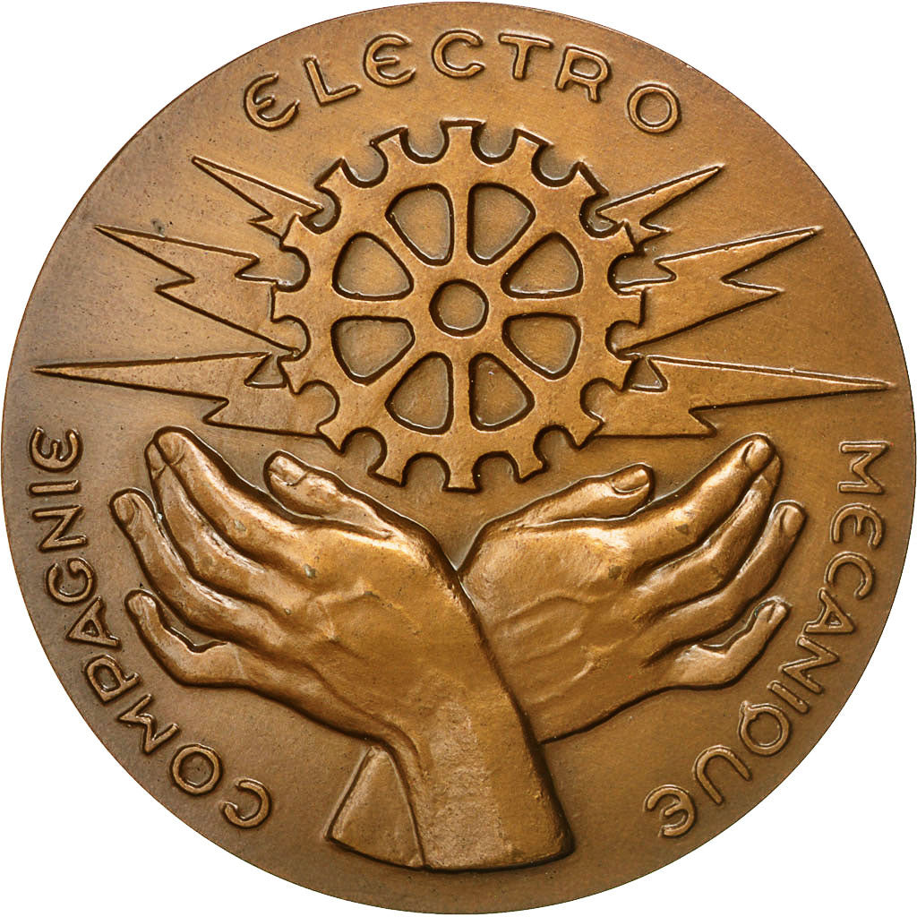 Frankrijk, Medal, Compagnie Electro Mécanique, 1985, UNC-, Bronze