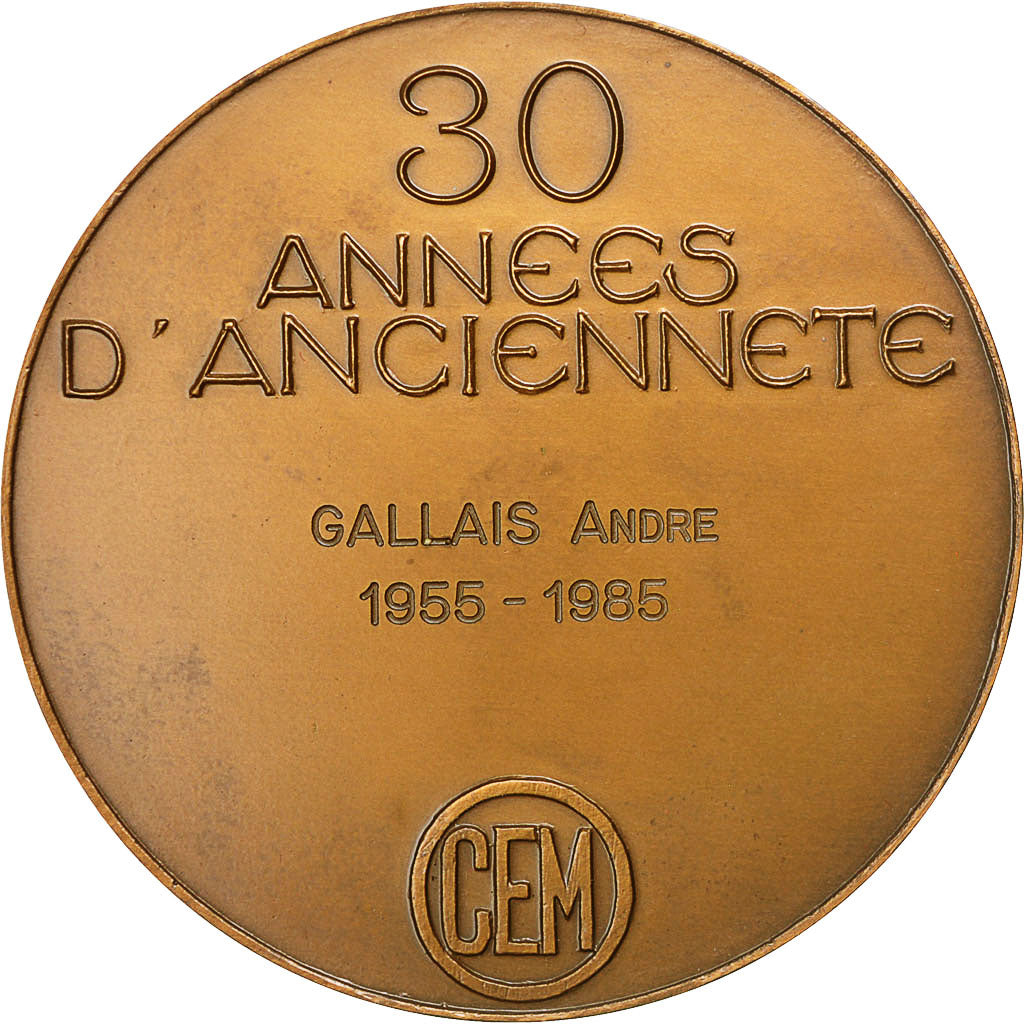 Frankrijk, Medal, Compagnie Electro Mécanique, 1985, UNC-, Bronze