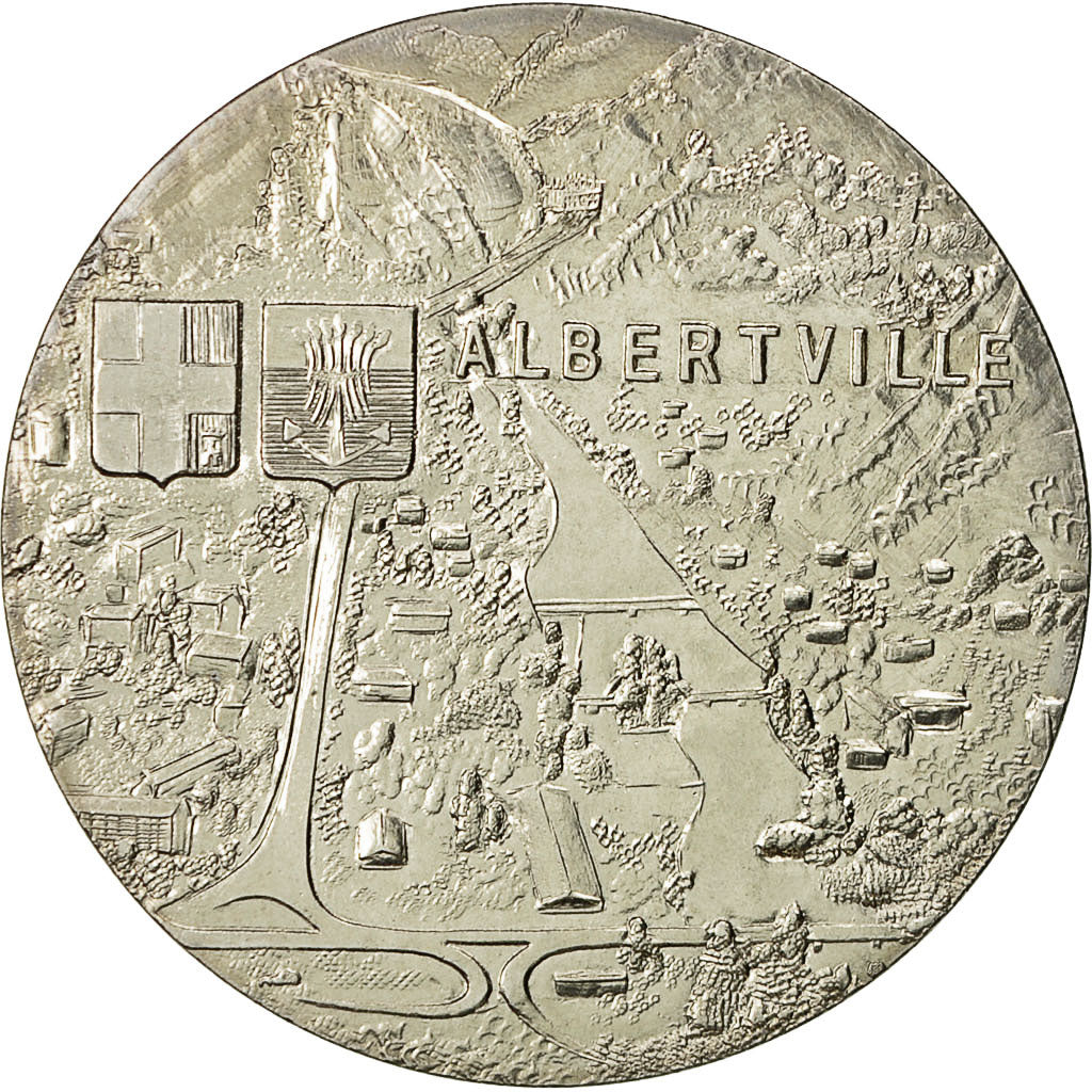 France, Medal, Jeux Olympiques d'Albertville, 1992, SPL+, Cupro-nickel