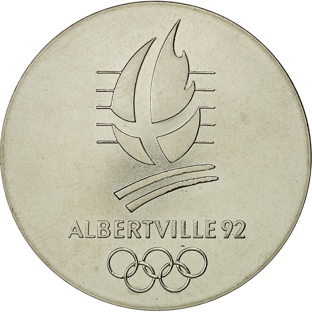 France, Medal, Jeux Olympiques d'Albertville, 1992, SPL+, Cupro-nickel