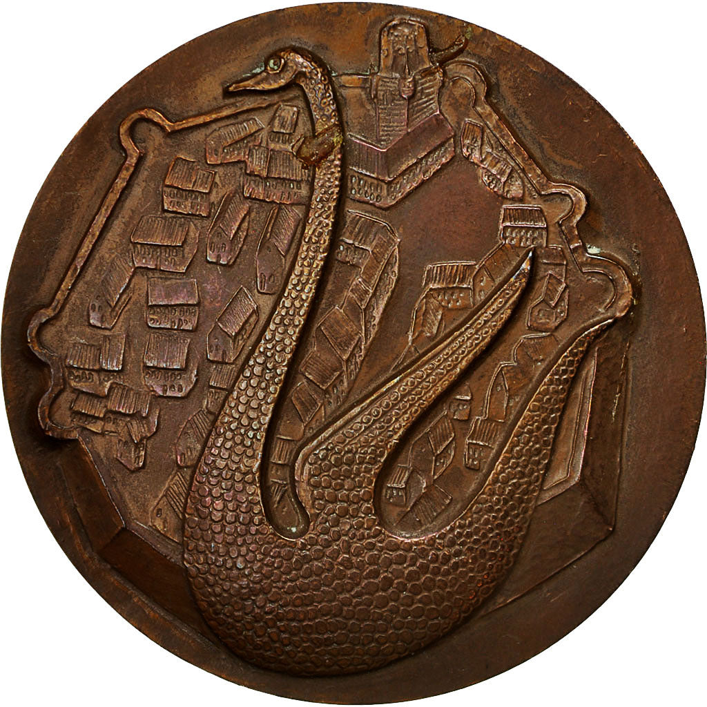 France, Medal, Ville de Boulogne sur mer, 1961, Barbelas, MS(60-62), Bronze