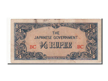 Burma, 1/4 Rupee, 1942, EF(40-45)