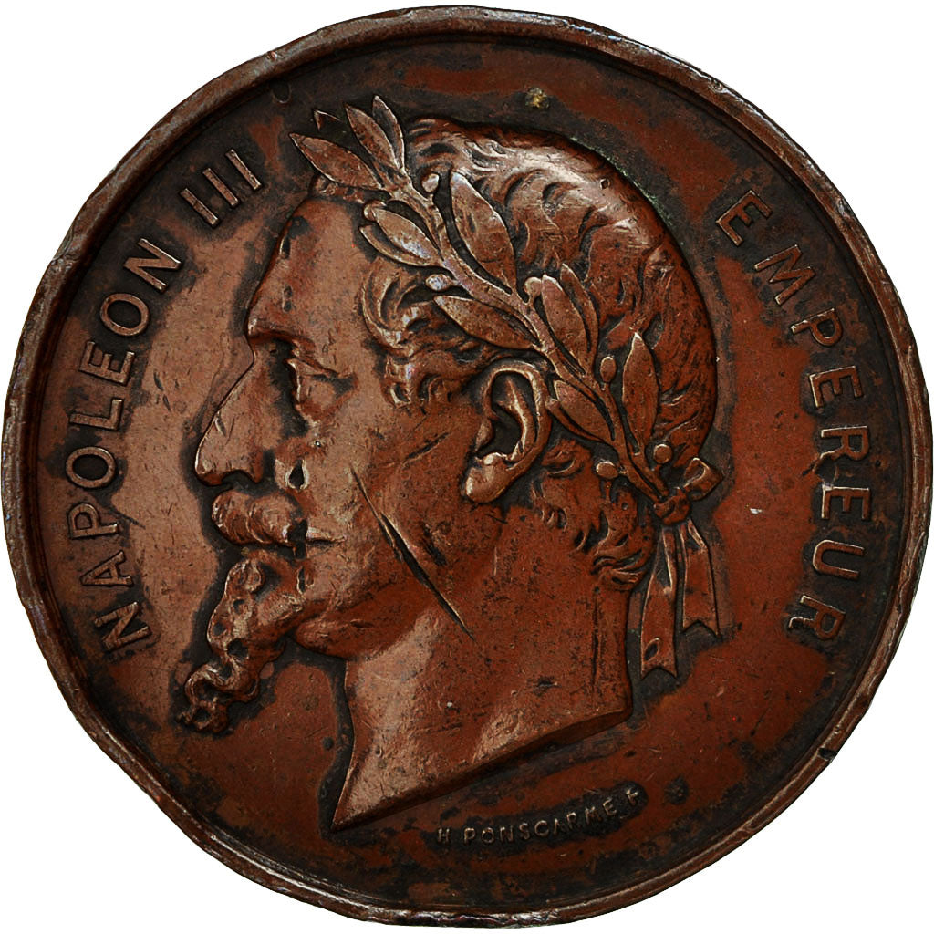 France, Medal, Exposition universelle de Paris, 1867, Ponscarme, VF(30-35)