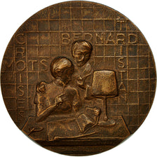France, Medal, Mots Croisés, Bernard Tristan, 1974, Delannoy, SUP, Bronze