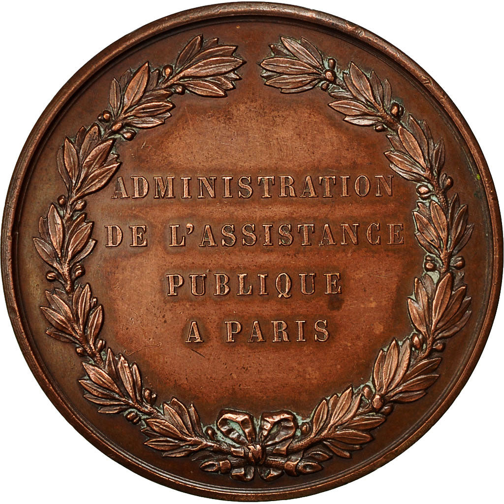France, Medal, Administration de l'Assistance Publique, Paris, 1886, AU(55-58)