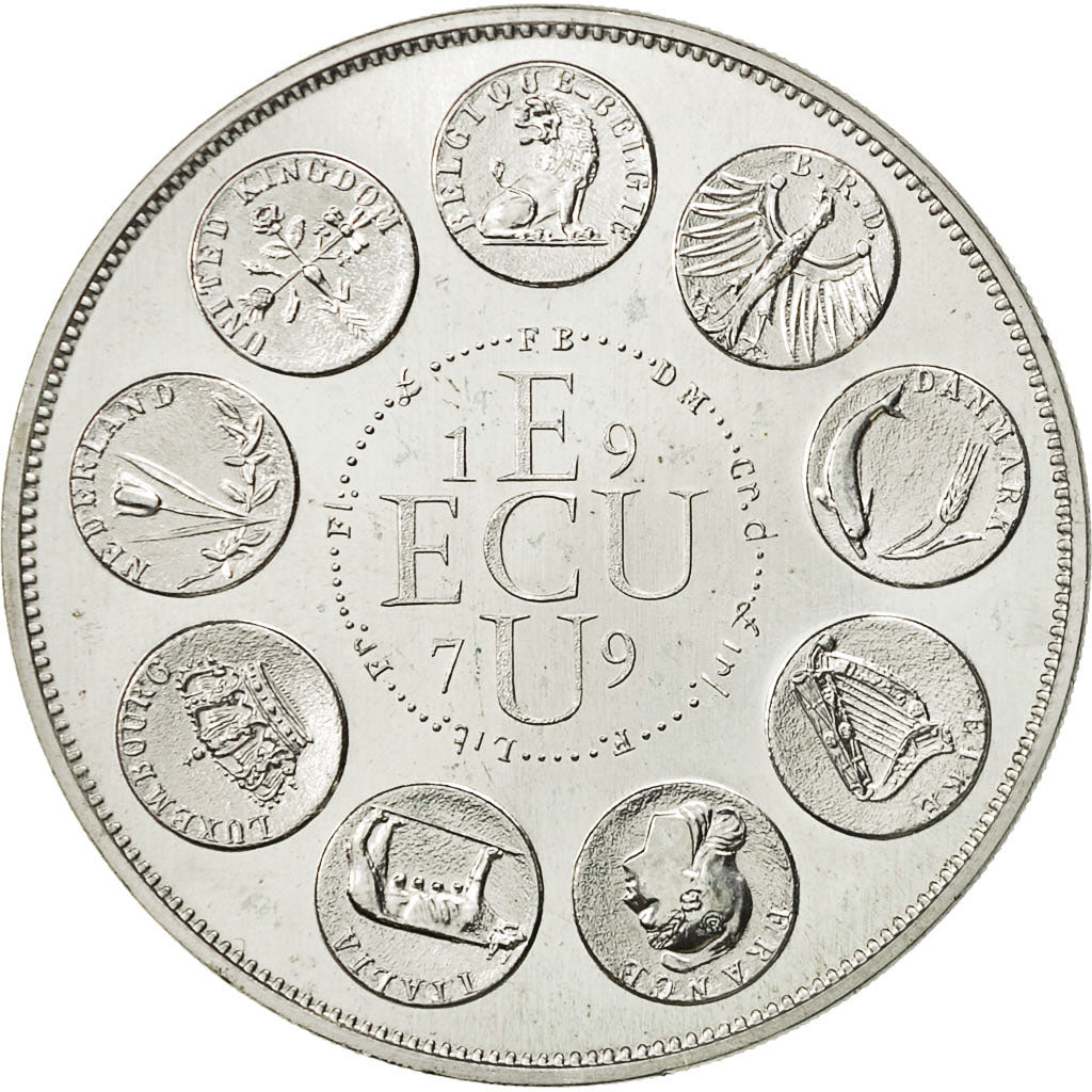 France, Medal, Ecu Europa, Marianne, 1979, Rodier, SPL, Argent
